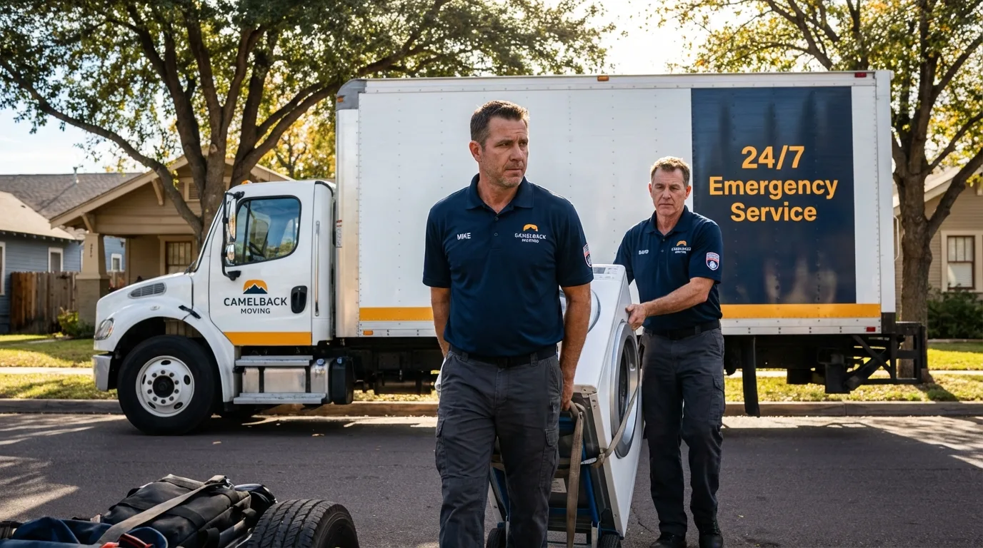 CamelBack Moving crew loading furniture in Spartanburg, SC